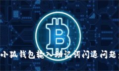 如何解决小狐钱包输入助