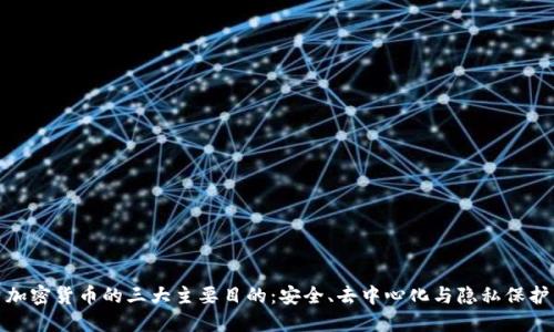 加密货币的三大主要目的：安全、去中心化与隐私保护